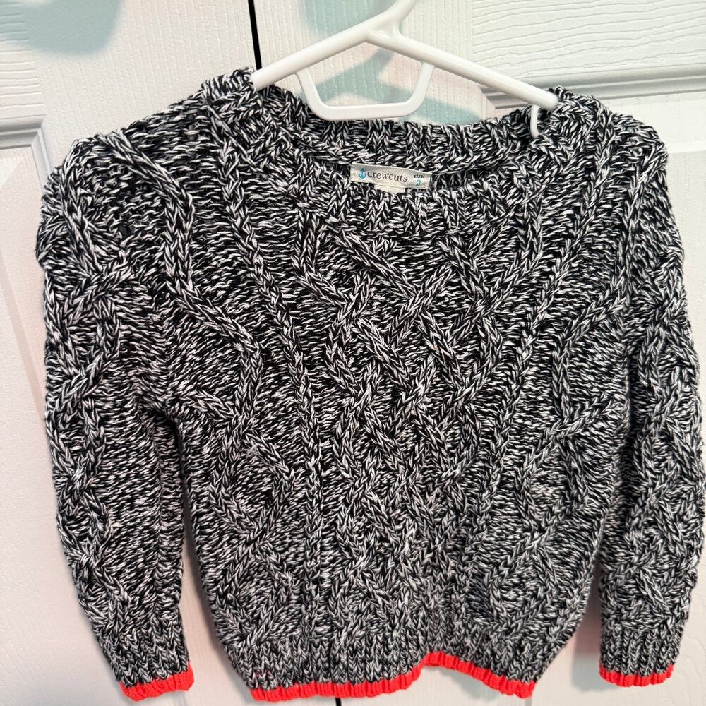 Crewcuts cable knit 100 cotton sweater 2T